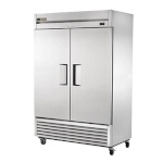 True TS-49-HC - Refrigerator, two-section, (2) solid doors, stainless steel front/sides